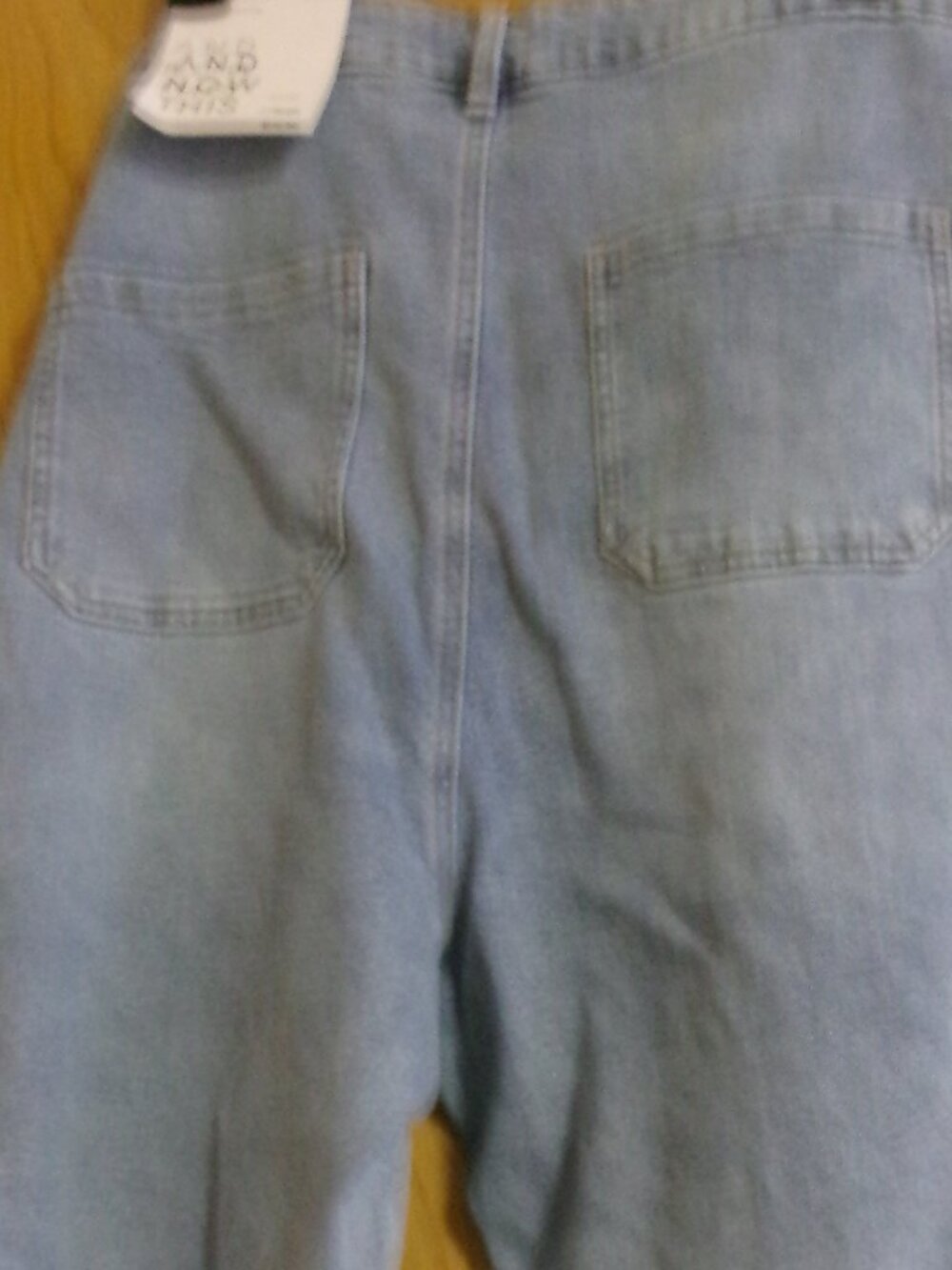NWT 22W Trendy Plus High-Rise Wide-Leg Cutwork Jean - Picture 4 of 15